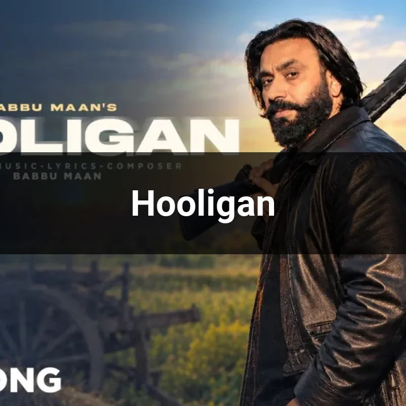 Hooligan lyrics cover